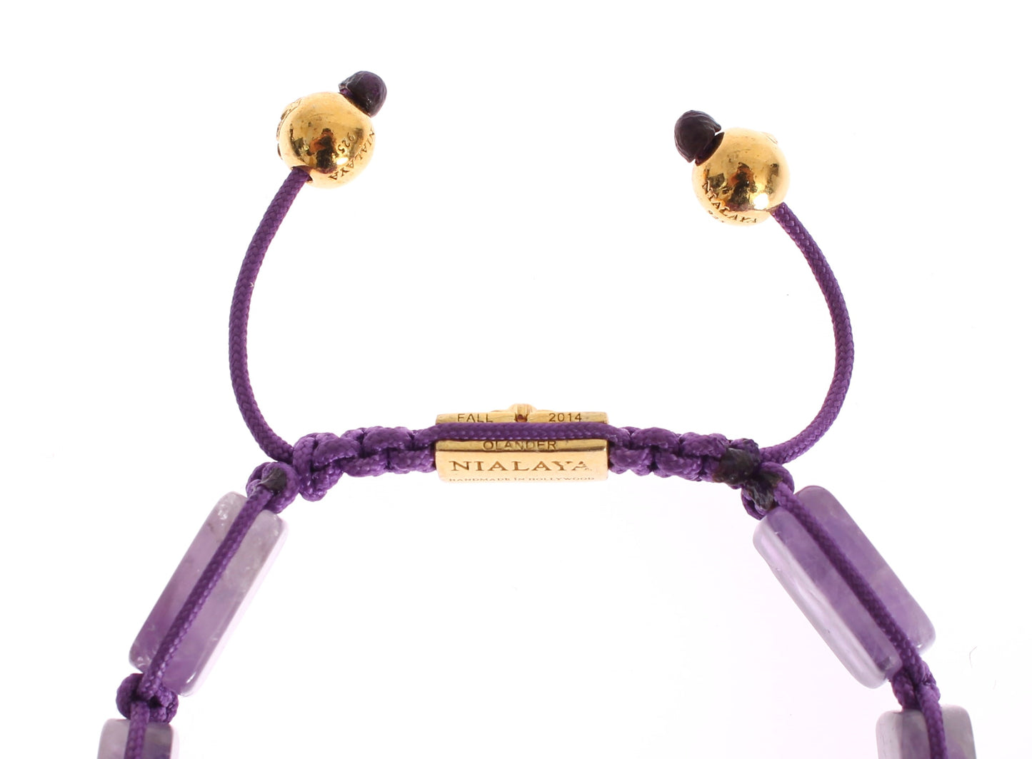 Dazzling Diamond Gold-Plated Amethyst Bracelet