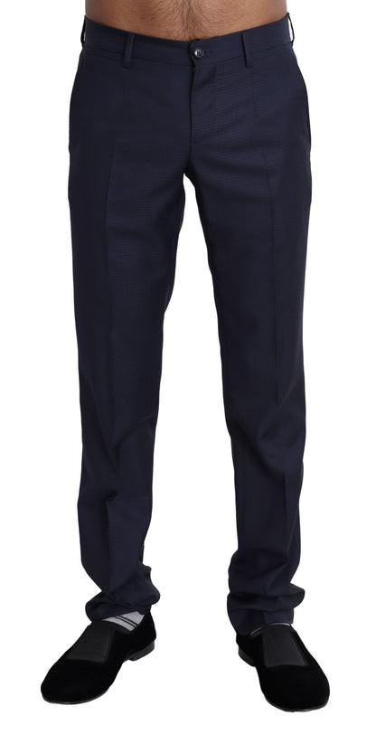 Elegant Slim Fit Wool Blend Dress Pants