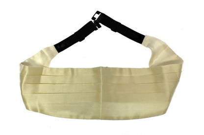 Exclusive White Silk Evening Cummerbund