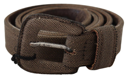 Elegant Brown Leather Waist Belt