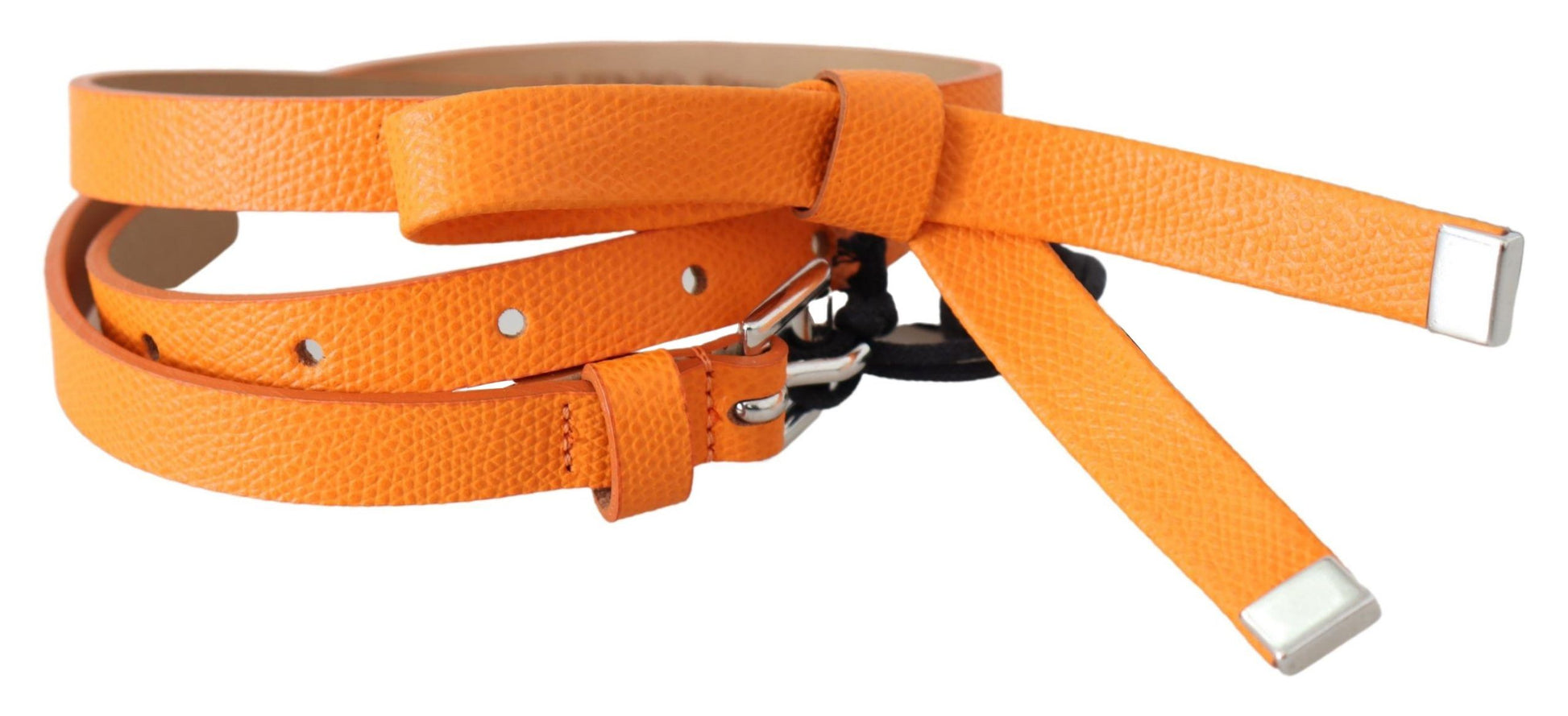 Elegant Leather Double Buckle Belt