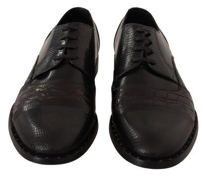 Elegant Black Derby Oxford Wingtips