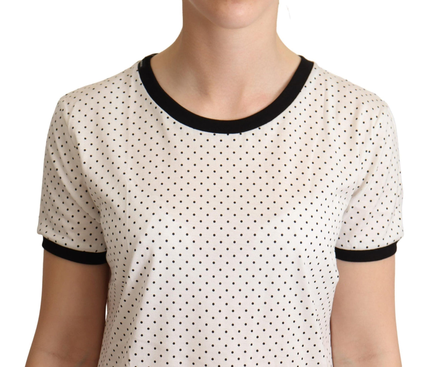 Polka Dot Crewneck Cotton Tee