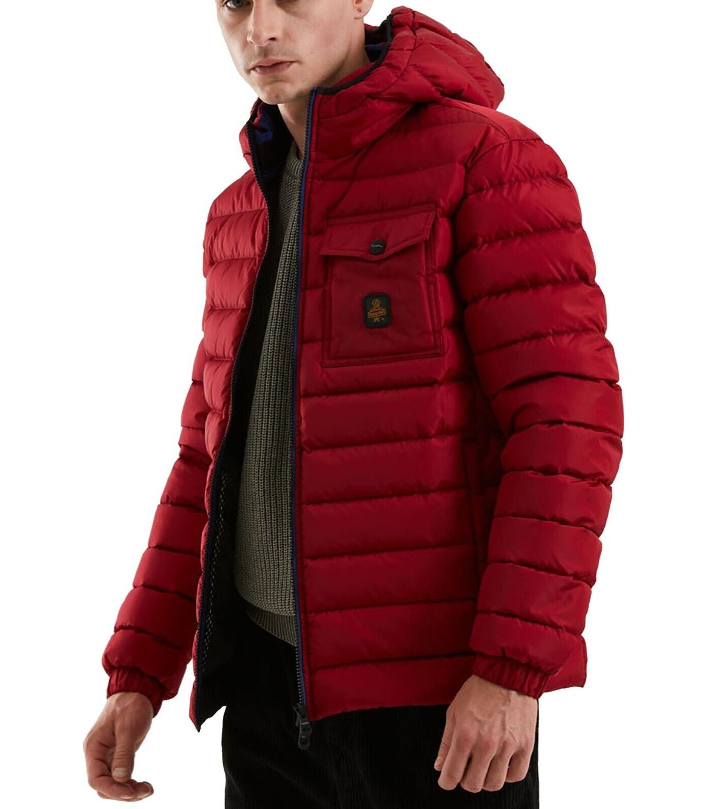 Red Nylon Men Jacket