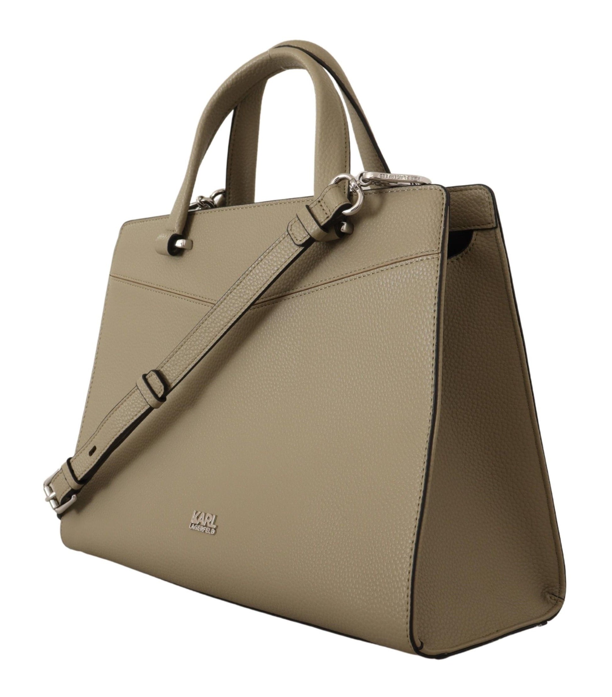 Enchanting Sage Green Leather Tote