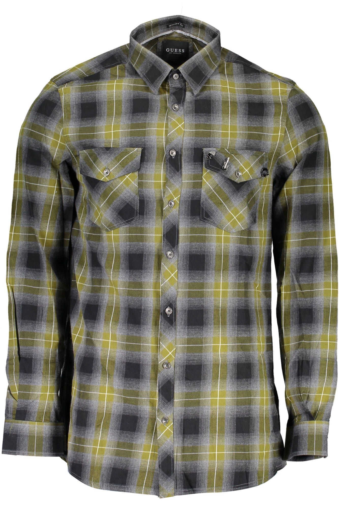 Green Cotton Men Shirt