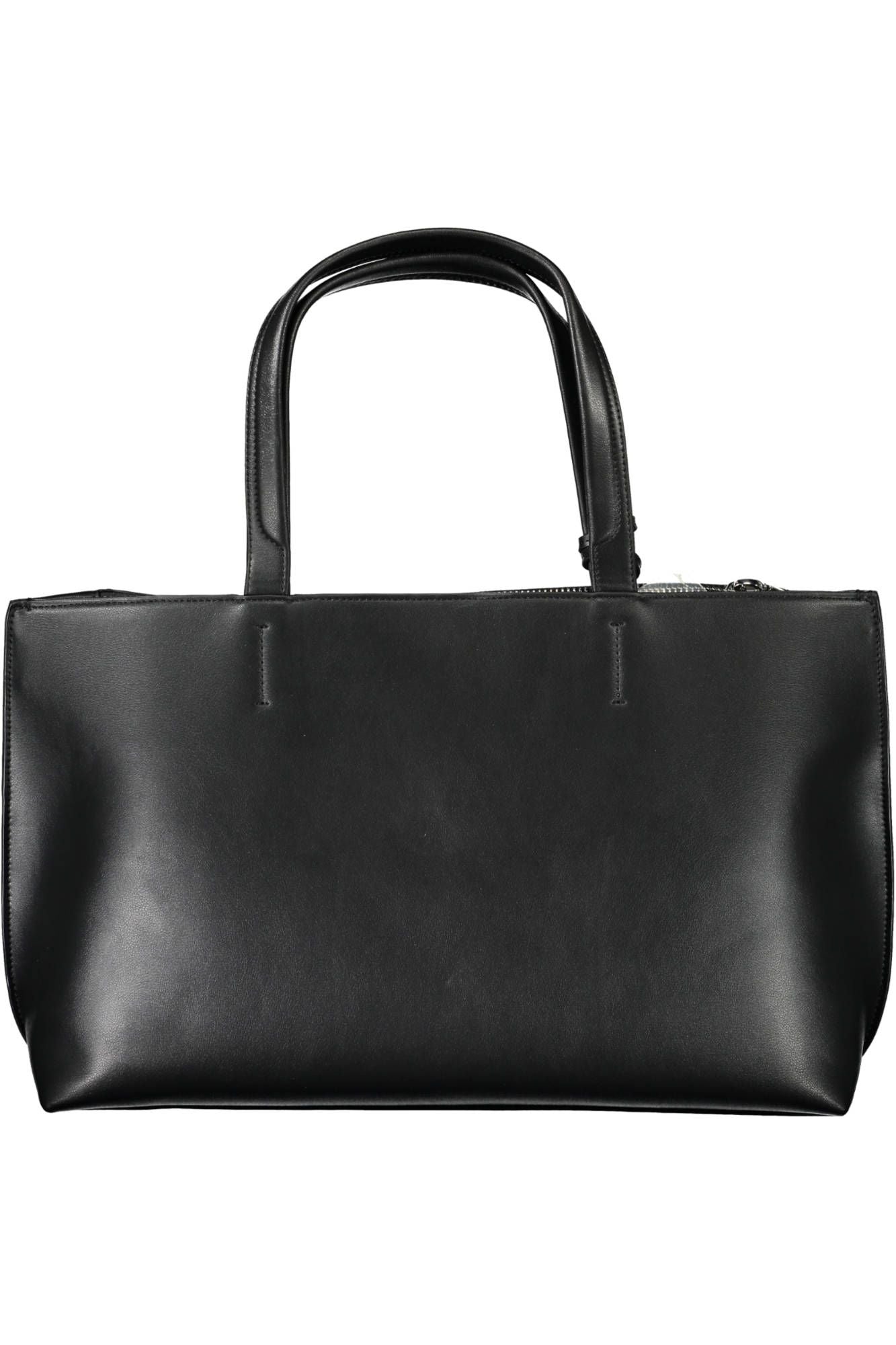 Black Polyester Women Handbag