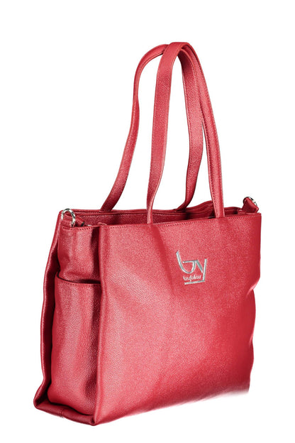 Red Polyethylene Women Handbag