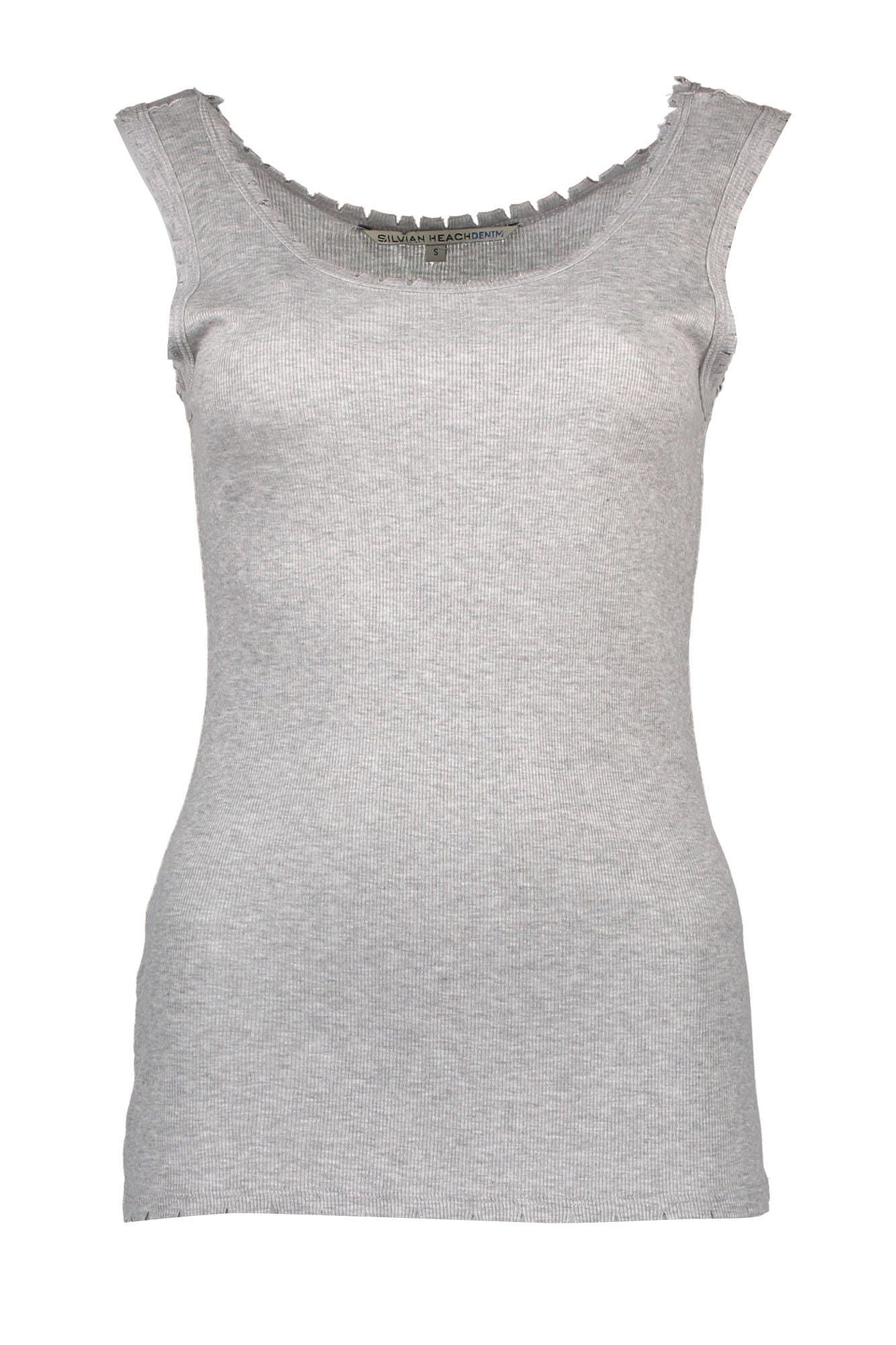 Gray Viscose Women Top