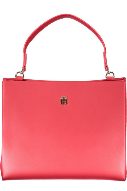 Red Polyethylene Women Handbag