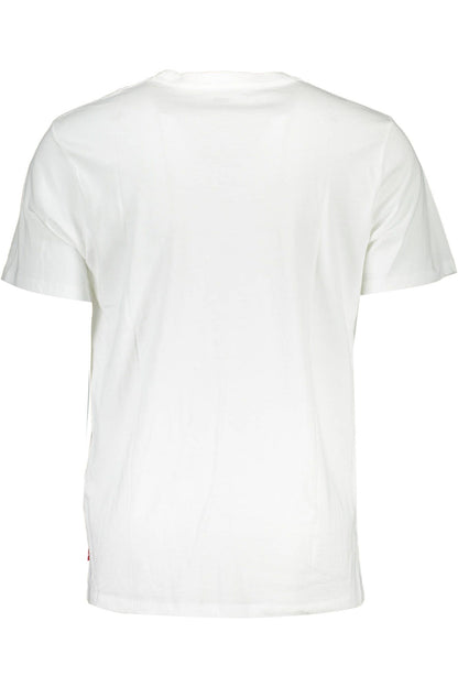 White Cotton Men T-Shirt