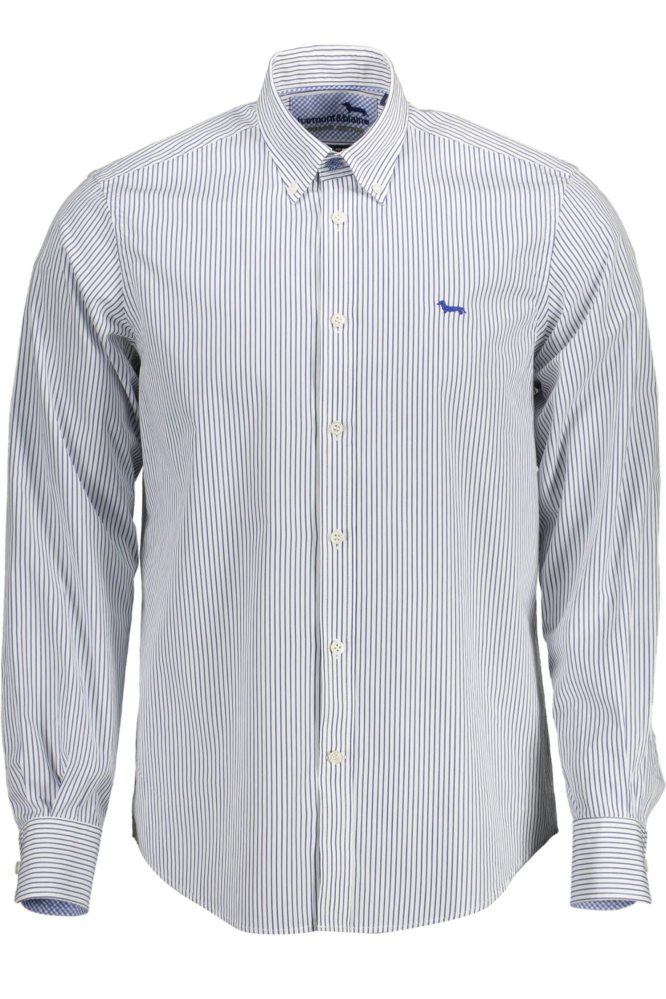 Blue Cotton Men Shirt