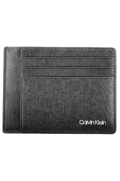 Black Polyester Men Wallet