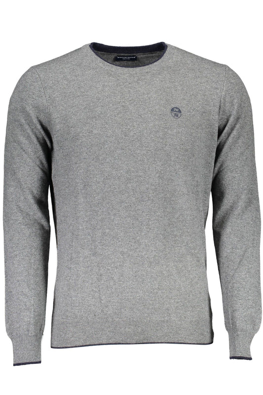 Gray Polyamide Men Sweater