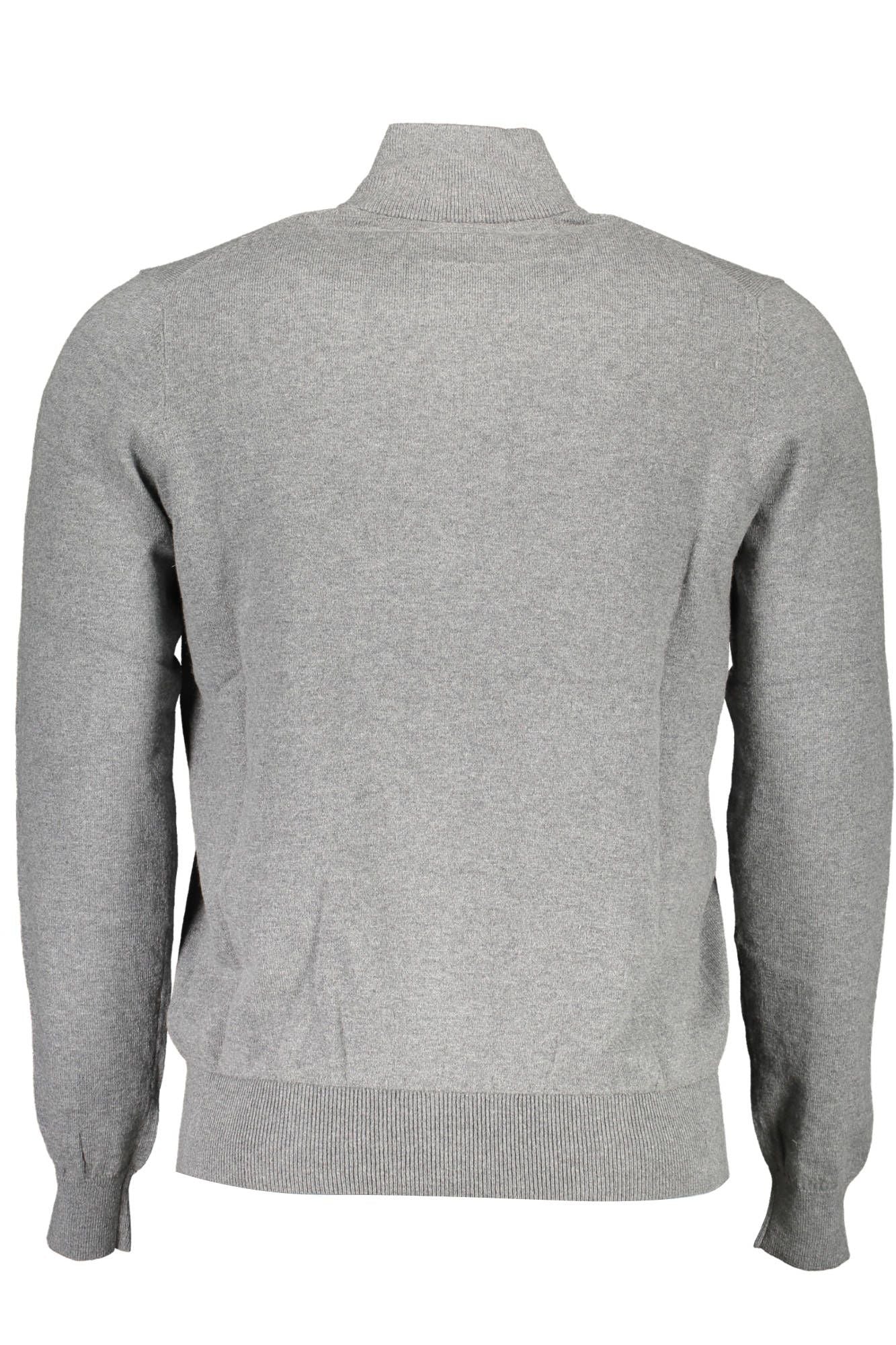 Gray Cotton Men Sweater