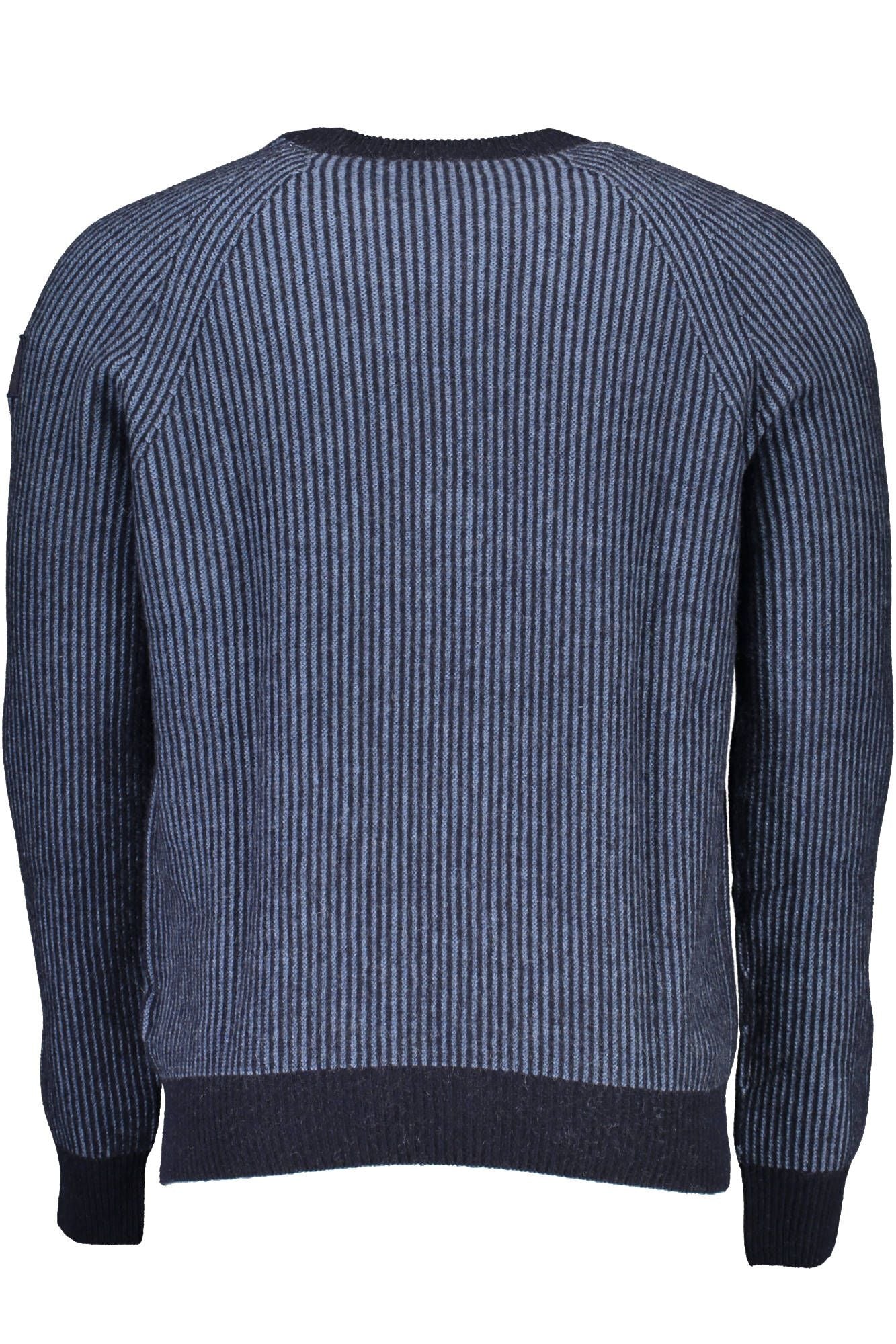 Blue Wool Men Sweater