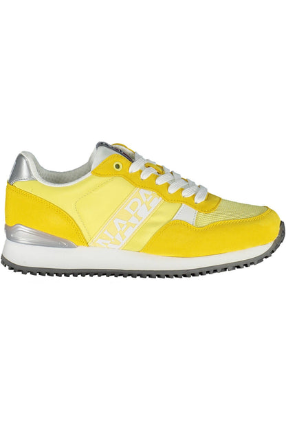 Yellow Polyester Women Sneaker