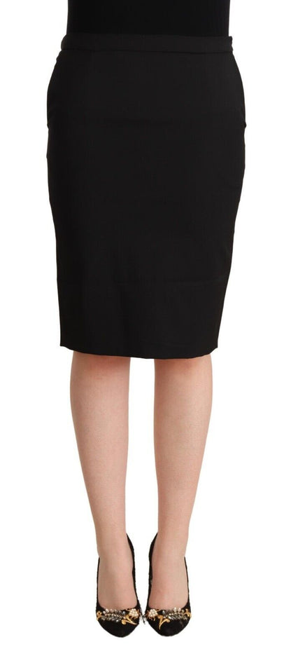 Chic Pencil Cut Knee-Length Skirt