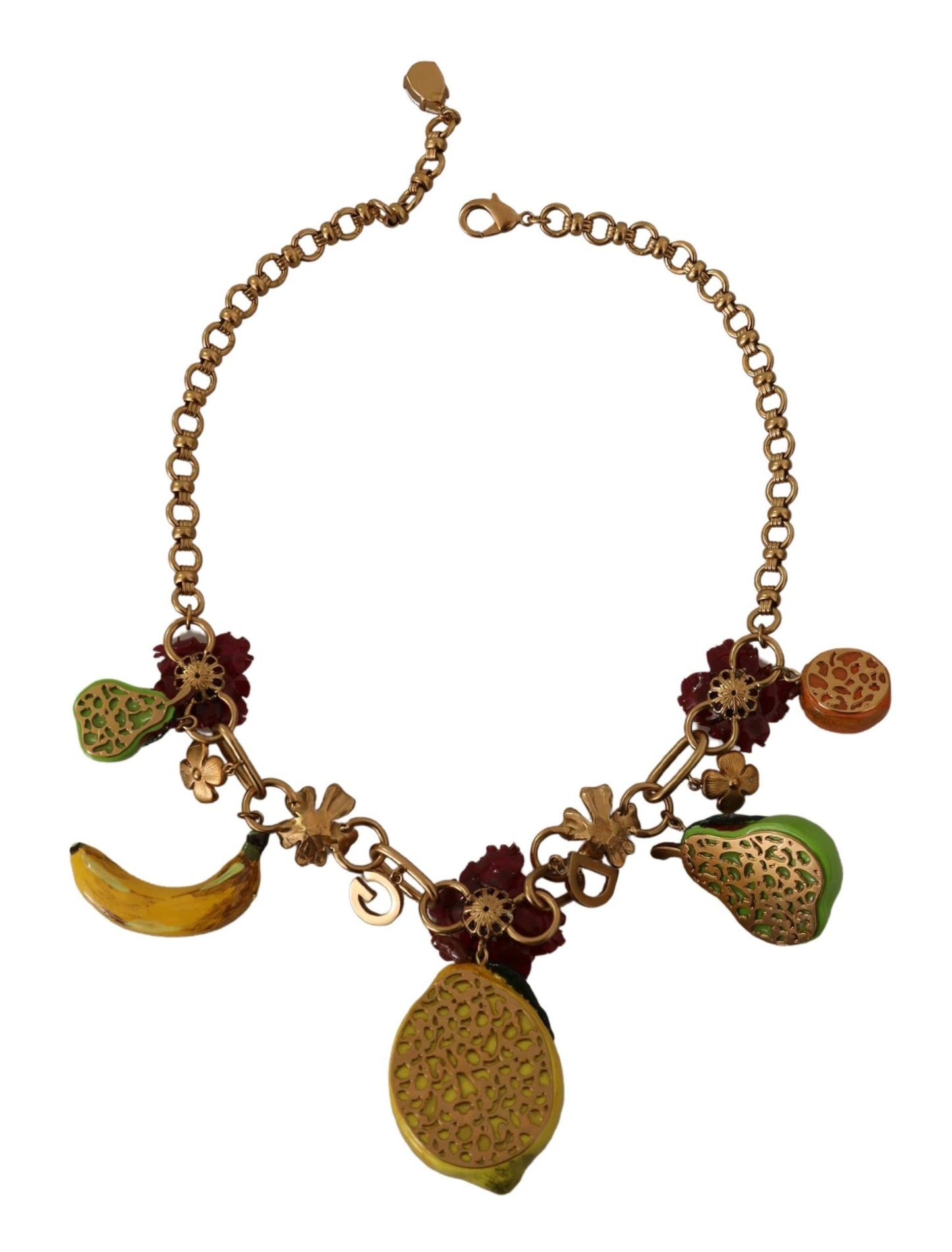 Chic Gold Statement Sicily Fruit Necklace