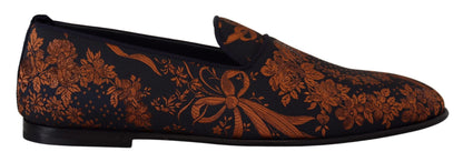 Elegant Floral Slip-On Loafers