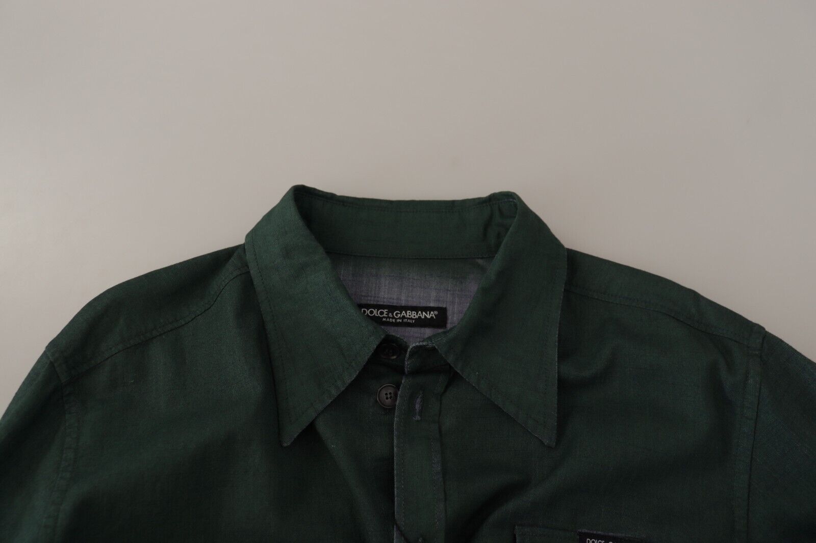 Emerald Elegance Slim Fit Casual Shirt