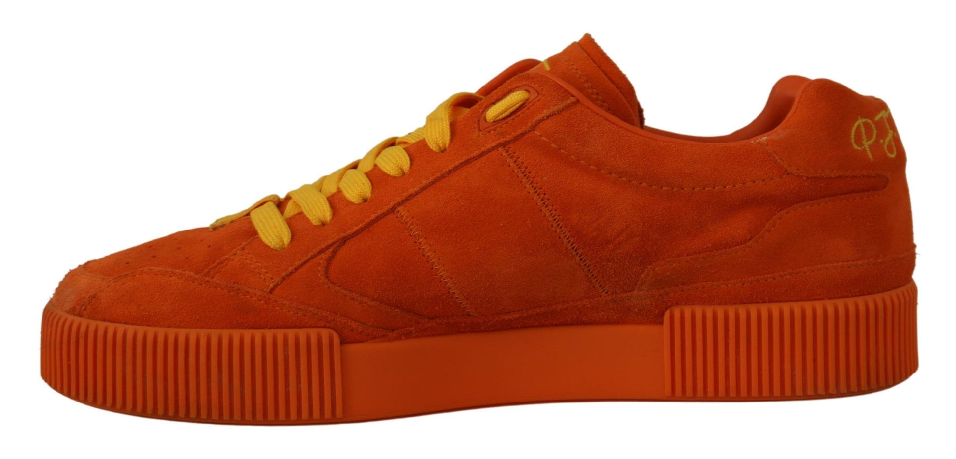 Orange Suede Italian Sneakers