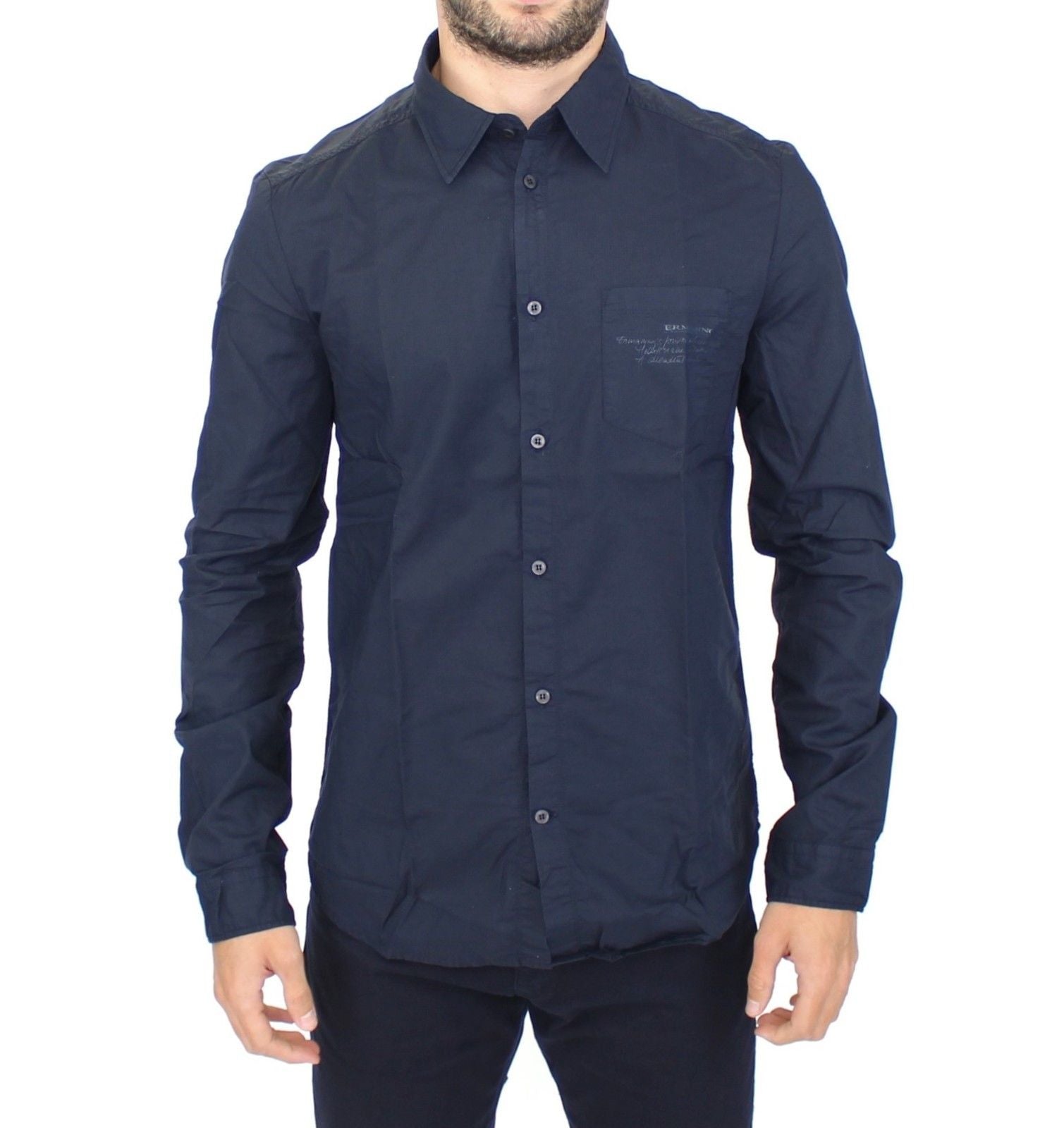 Stunning Blue Cotton Casual Shirt