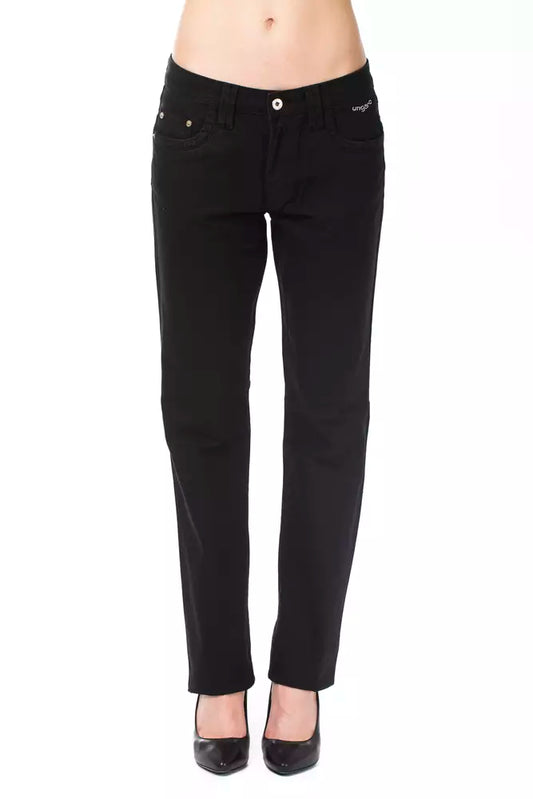 Black Cotton Women Jeans