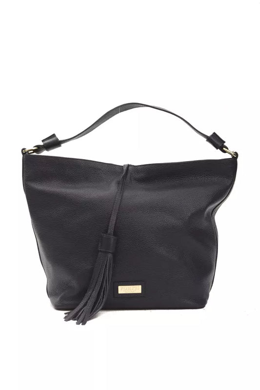 Gray Leather Women Shoulder Bag