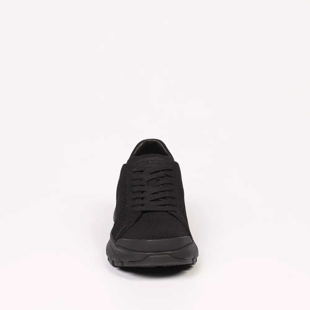 Black Textile Men Sneaker