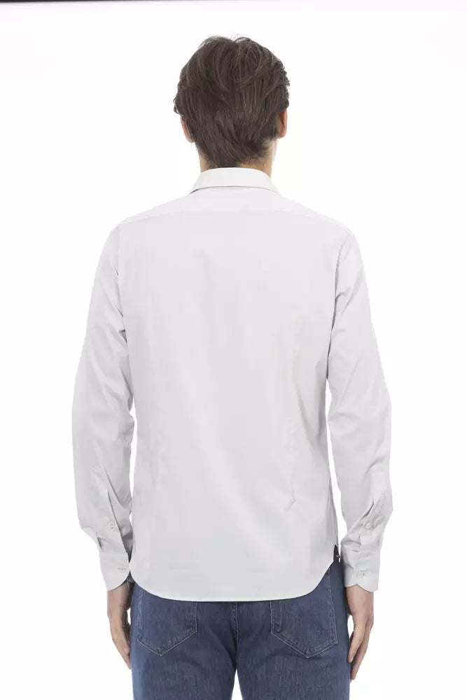 Gray Cotton Men Shirt