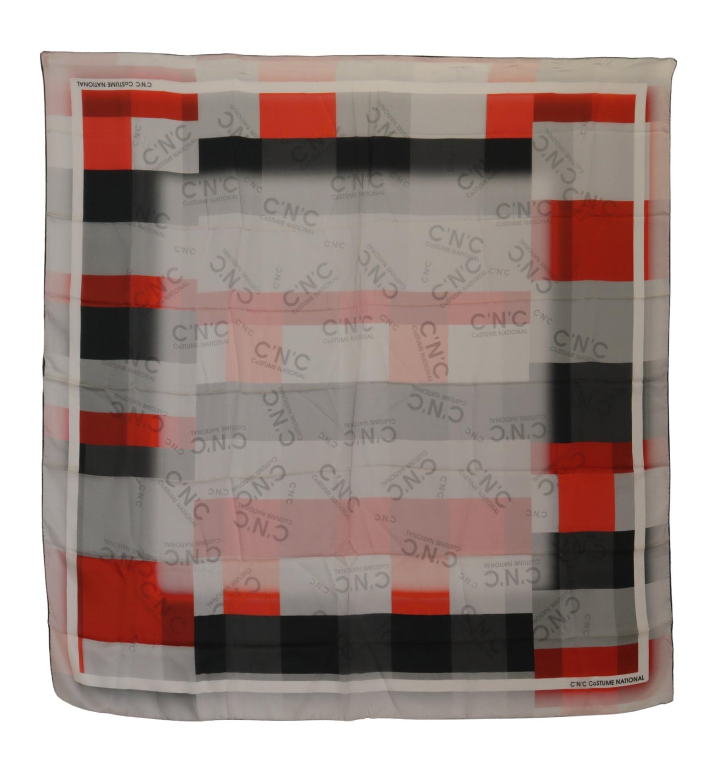 Elegant Checkered Silk Scarf