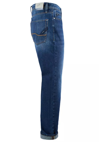 Blue Cotton Men's Jean