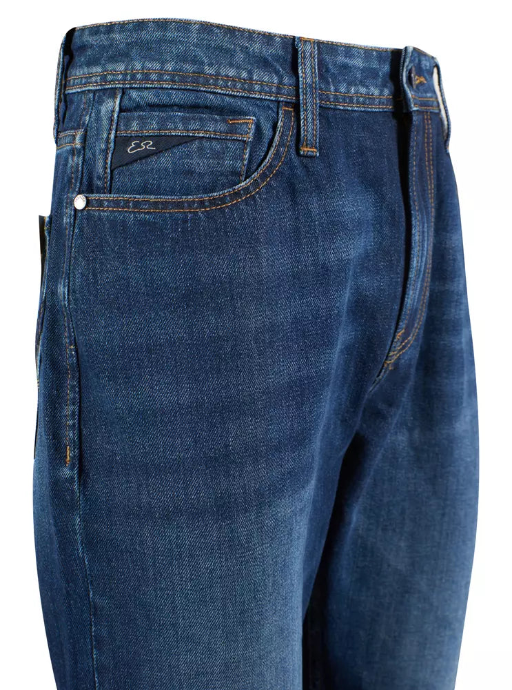 Blue Cotton Men's Jean