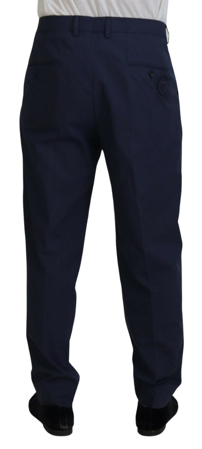 Elegant Dark Blue Chino Dress Pants