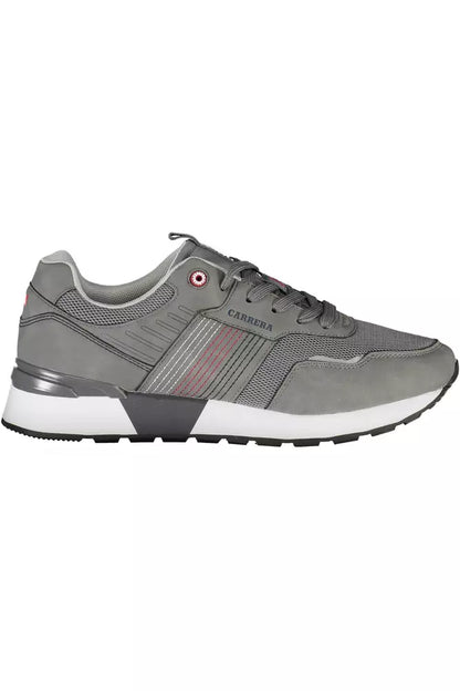 Gray Polyethylene Men Sneaker