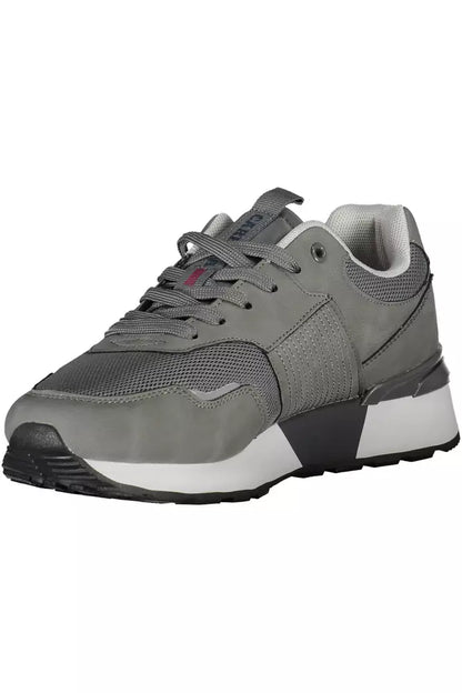 Gray Polyethylene Men Sneaker