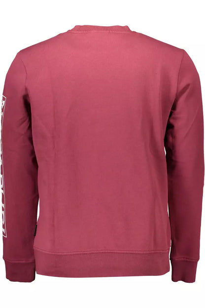 Red Cotton Men Sweater