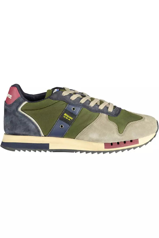 Green Polyethylene Men Sneaker