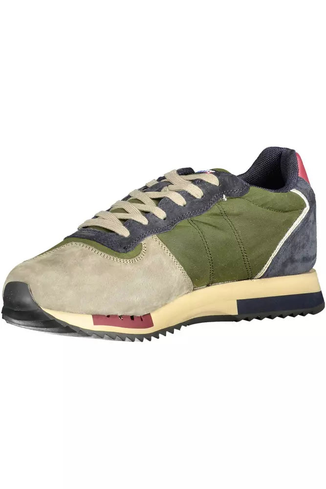 Green Polyethylene Men Sneaker