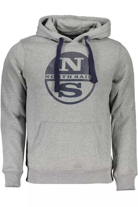 Gray Cotton Men Sweatshirt