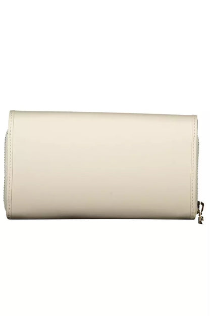 White Polyethylene Women Wallet