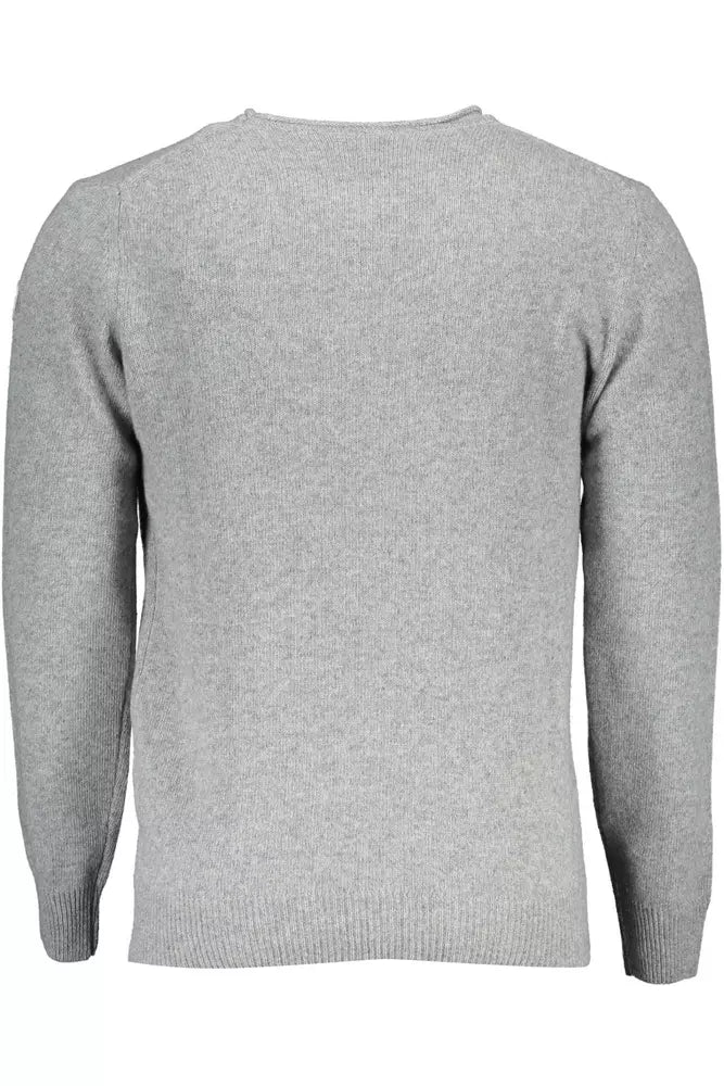 Gray Wool Men Sweater