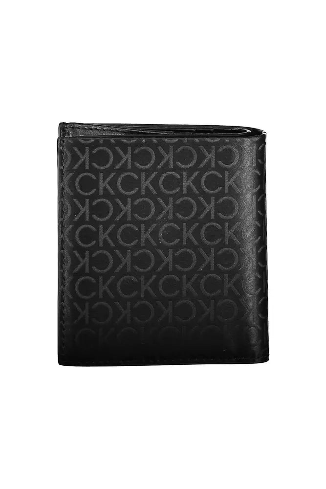 Black Polyester Men Wallet