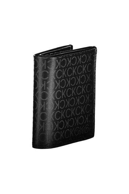 Black Polyester Men Wallet