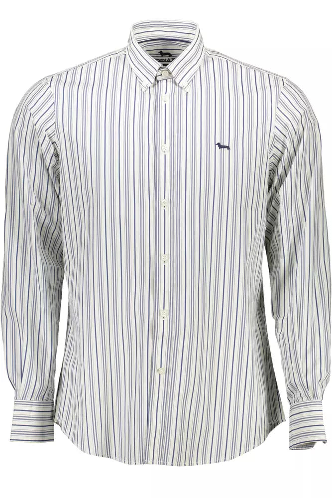 White Cotton Men Shirt