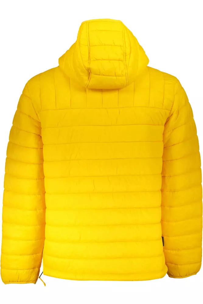 Yellow Polyamide Men Jacket