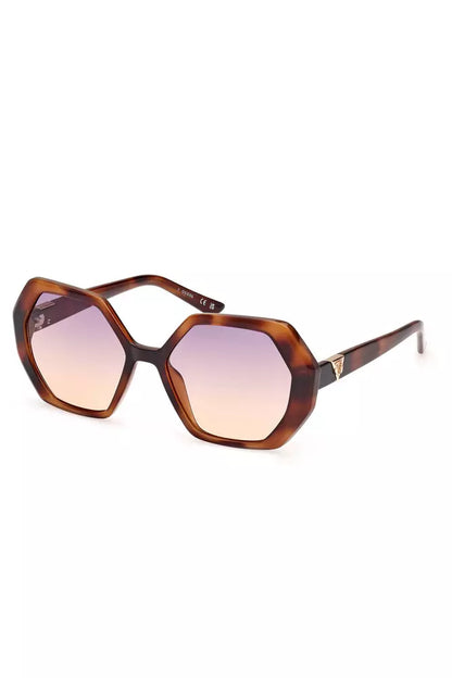 Brown Injected Plastic Women Sunglasses