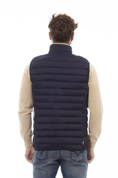 Blue Polyamide Men Vest