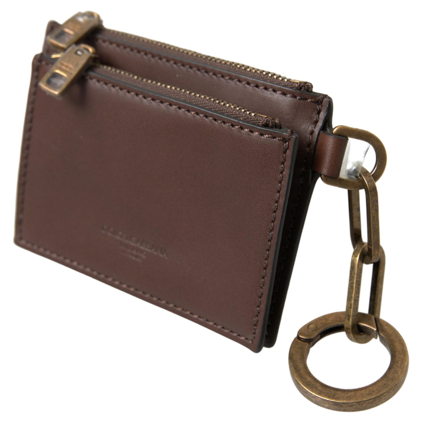 Elegant Brown Leather Coin Purse Wallet